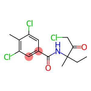 3,5-dichloro-N-(1-chloro-3-methyl-2-oxo-pentan-3-yl)-4-methyl-benzamide