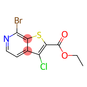 Thieno[2,3-c]pyridine-2-carboxylic acid, 7-bromo-3-chloro-, ethyl ester