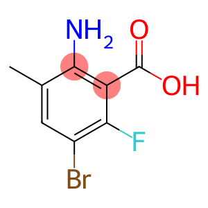 2-Amino-5-bromo-6-fluoro-3-methyl-benzoic acid