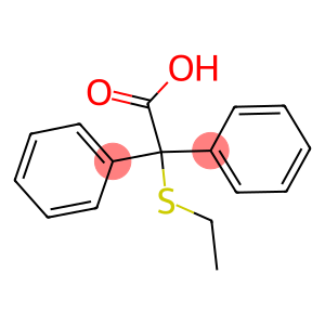 2-ETHYLTHIO-2,2-DIPHENYLACETIC ACID