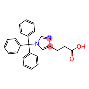 N-1-Trityl-deamino-histidine, (3-(N-1-Trityl-imidazol-4-yl)propionic acid, N-1-Trityl-dihydrourocanic acid