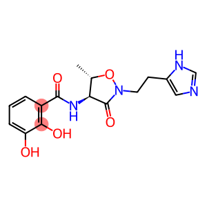 Benzamide, 2,3-dihydroxy-N-[(4S,5S)-2-[2-(1H-imidazol-5-yl)ethyl]-5-methyl-3-oxo-4-isoxazolidinyl]-