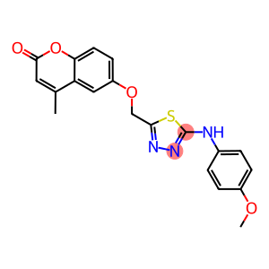 6-{[5-(4-methoxyanilino)-1,3,4-thiadiazol-2-yl]methoxy}-4-methyl-2H-chromen-2-one