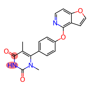 2,4(1H,3H)-Pyrimidinedione, 6-[4-(furo[3,2-c]pyridin-4-yloxy)phenyl]-1,5-dimethyl-