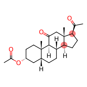 Pregnane-11,20-dione, 3-(acetyloxy)-, (3α,5β)- (9CI)