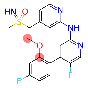 2-Pyridinamine, 5-fluoro-4-(4-fluoro-2-methoxyphenyl)-N-[4-[[[S(S)]-S-methylsulfonimidoyl]methyl]-2-pyridinyl]-