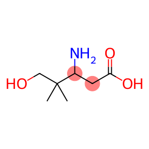 Pentanoic  acid,  3-amino-5-hydroxy-4,4-dimethyl-