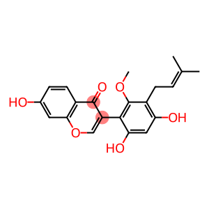 3-[4,6-dihydroxy-2-methoxy-3-(3-methylbut-2-enyl)phenyl]-7-hydroxychromen-4-one