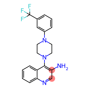 3-Quinolinamine, 4-[4-[3-(trifluoromethyl)phenyl]-1-piperazinyl]-