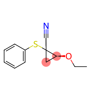 Cyclopropanecarbonitrile, 2-ethoxy-1-(phenylthio)-, cis- (9CI)