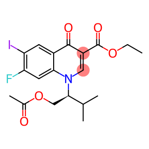 (S)-1-(1-乙酰氧基-3-甲基丁-2-基)-7-氟-6-碘-4-氧代-1,4-二氢喹啉-3-羧酸乙酯