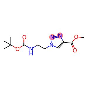 1H-1,2,3-Triazole-4-carboxylic acid, 1-[2-[[(1,1-dimethylethoxy)carbonyl]amino]ethyl]-, methyl ester