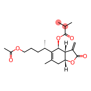 Propanoic acid, 2-methyl-, (3aR,4S,7aR)-5-[(1S)-4-(acetyloxy)-1-methylbutyl]-2,3,3a,4,7,7a-hexahydro-6-methyl-3-methylene-2-oxo-4-benzofuranyl ester