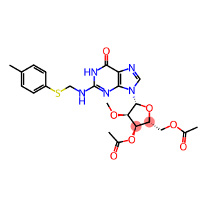 Guanosine, 2'-O-methyl-N-[[(4-methylphenyl)thio]methyl]-, 3',5'-diacetate