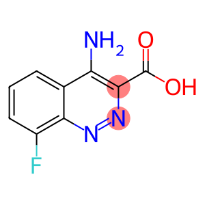 3-Cinnolinecarboxylic acid, 4-amino-8-fluoro-, hydrate