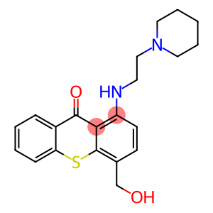 9H-Thioxanthen-9-one,4-(hydroxymethyl)-1-[[2-(1-piperidinyl)ethyl]amino]-