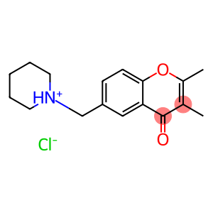 4H-1-Benzopyran-4-one,2,3-dimethyl-6-(1-piperidinylmethyl)-, hydrochloride (1:1)
