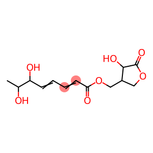 2,4-Octadienoic acid, 6,7-dihydroxy-, (tetrahydro-4-hydroxy-5-oxo-3-furanyl)methyl ester (9CI)