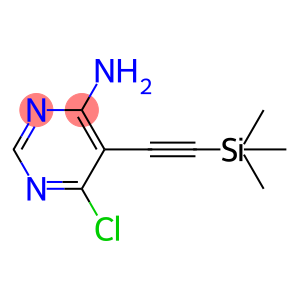 6-Chloro-5-((trimethylsilyl)ethynyl)pyrimidin-4-amine