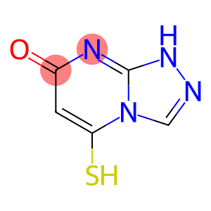 1,2,4-Triazolo[4,3-a]pyrimidin-7(1H)-one,  5-mercapto-