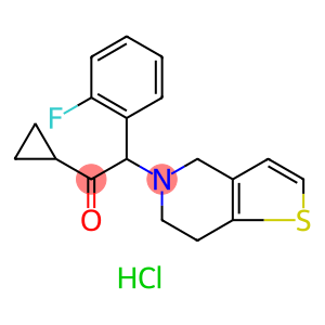 1-cyclopropyl-2-(6,7-dihydrothieno[3,2-c]pyridin-5(4H)-yl)-2-(2-fluorophenyl)ethan-1-one hydrochloride