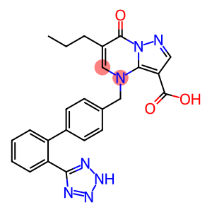Pyrazolo[1,5-a]pyrimidine-3-carboxylic acid, 4,7-dihydro-7-oxo-6-propyl-4-[[2'-(2H-tetrazol-5-yl)[1,1'-biphenyl]-4-yl]methyl]-