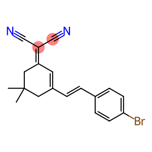 2-[3-[(1E)-2-(4-bromophenyl)ethenyl]-5,5-dimethyl-2-cyclohexen-1-ylidene]-Propanedinitrile