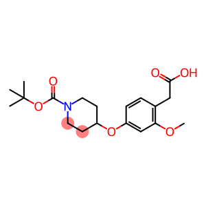 2-(4-(1-(tert-butoxycarbonyl)piperidin-4-yloxy)-2-methoxyphenyl)acetic acid