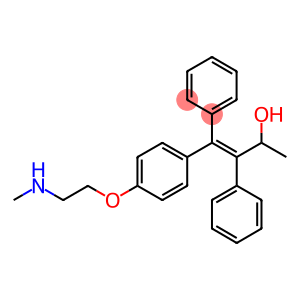 Benzeneethanol, α-methyl-β-[[4-[2-(methylamino)ethoxy]phenyl]phenylmethylene]-, (βE)-