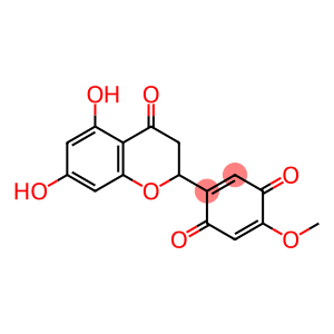 2,5-Cyclohexadiene-1,4-dione,2-(3,4-dihydro-5,7-dihydroxy-4-oxo-2H-1-benzopyran-2-yl)-5-methoxy-