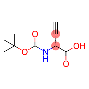 3-Butynoicacid,2-[[(1,1-dimethylethoxy)carbonyl]amino]-,(R)-(9CI)