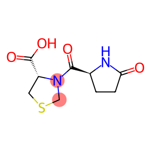 [S-(R*,R*)]-3-[(5-氧代-2-吡咯烷基)羰基]-4-噻唑烷羧酸