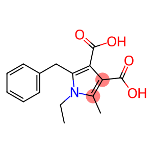 2-benzyl-1-ethyl-5-methyl-pyrrole-3,4-dicarboxylic acid