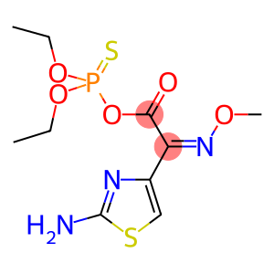 4-THIAZOLEACETIC ACID, 2-AMINO-ALPHA-(METHOXYIMINO)-, (AZ)-, ANHYDRIDE WITH O,O-DIETHYL HYDROGEN PHOSPHOROTHIOATE