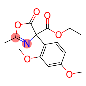 4-Oxazolecarboxylic  acid,  4-(2,4-dimethoxyphenyl)-4,5-dihydro-2-methyl-5-oxo-,  ethyl  ester