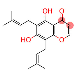 5,7-Dihydroxy-6,8-diprenylchromone