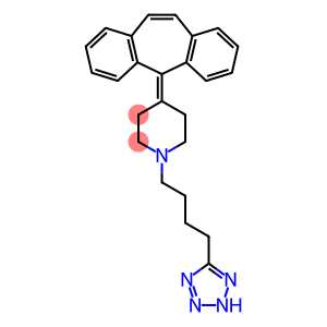 4-(5H-二苯并[A,D]环庚烯-5-亚基)-1-[4-(1H-四唑-5-基)丁基]哌啶(AT-56)