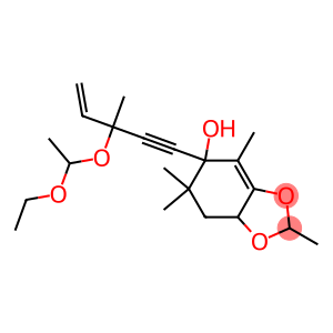 5-[3-(1-ethoxyethoxy)-3-methyl-4-penten-1-ynyl]-2,4,6,6-tetramethyl-5,6,7,7a-tetrahydro-1,3-benzodioxol-5-ol