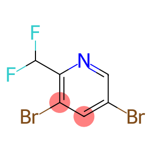 Pyridine, 3,5-dibromo-2-(difluoromethyl)-