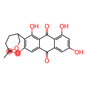 2,5-Ethanoanthra[2,3-d]-1,3-dioxepin-7,12-dione, 4,5-dihydro-6,8,10-trihydroxy-2-methyl- (9CI)