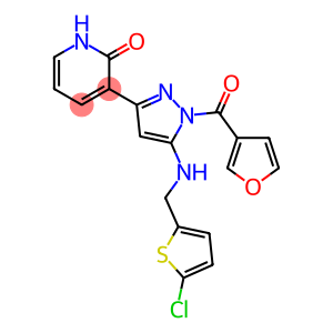 3-[5-[[(5-Chloro-2-thienyl)methyl]amino]-1-(3-furanylcarbonyl)-1H-pyrazol-3-yl]-2(1H)-pyridinone