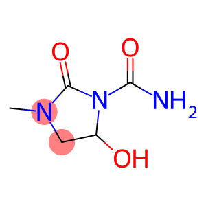 1-Imidazolidinecarboxamide, 5-hydroxy-3-methyl-2-oxo-