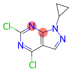 1H-Pyrazolo[3,4-d]pyrimidine, 4,6-dichloro-1-cyclopropyl-