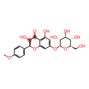 4H-1-Benzopyran-4-one, 7-(β-D-glucopyranosyloxy)-3,5-dihydroxy-2-(4-methoxyphenyl)-