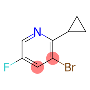 3-bromo-2-cyclopropyl-5-fluoropyridine