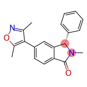 1H-Isoindol-1-one, 5-(3,5-dimethyl-4-isoxazolyl)-2,3-dihydro-2-methyl-3-phenyl-, (3S)-