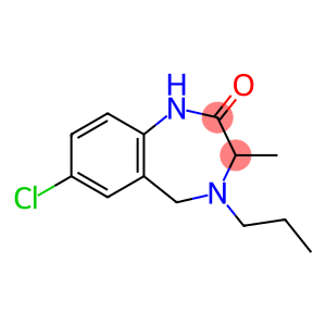 2H-1,4-Benzodiazepin-2-one, 7-chloro-1,3,4,5-tetrahydro-3-methyl-4-propyl-