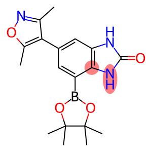 6-(3,5-二甲基异噻唑-4-基)-4-(4,4,5,5-四甲基-1,3,2-二噁硼戊环-2-基)-1H-苯并[D]咪唑-2(3H)-酮