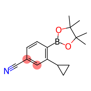 3-cyclopropyl-4-(4,4,5,5-tetramethyl-1,3,2-dioxaborolan-2-yl)benzonitrile