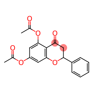 4H-1-Benzopyran-4-one, 5,7-bis(acetyloxy)-2,3-dihydro-2-phenyl-